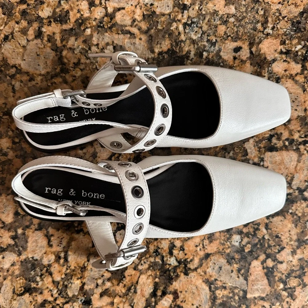 Rag & Bone Moto Astra Slingback Flats - Picture 9 of 11